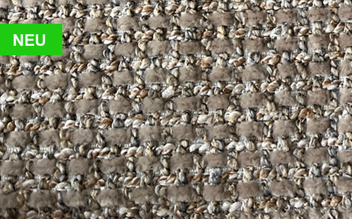 Hartmann Möbel - Bezug Stoff Nr. 66B Dune für Stühle und Sitzbänke Farb-Kachel mit gleichmäßig strukturierter Oberfläche in leicht dunklem Braun-Beige – Stoff Nr. 66B – dezent und weich texturiert, zur Bezugsauswahl für alle Stühle und Bänke der Möbelmarke Hartmann.