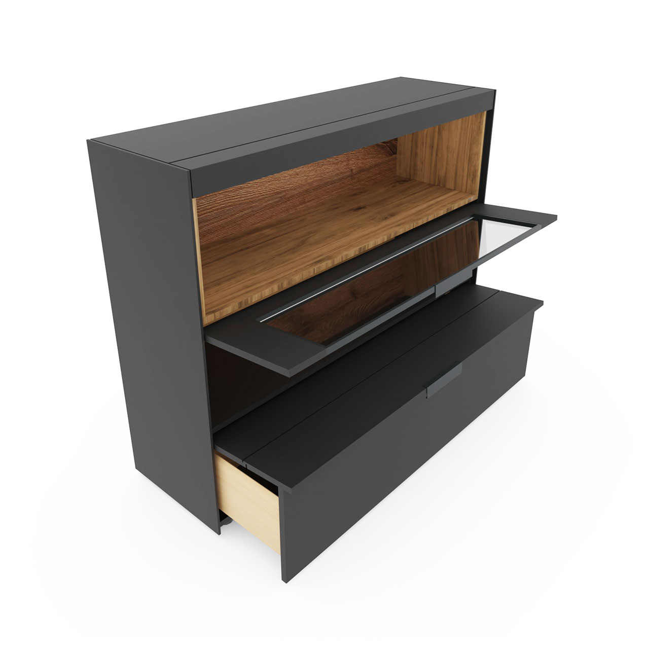 Scho-nerWohnen_YORIS_7180-6141_highboard-furnplan_offen Schöner Wohnen YORIS - Highboard 7180-6141 - offen