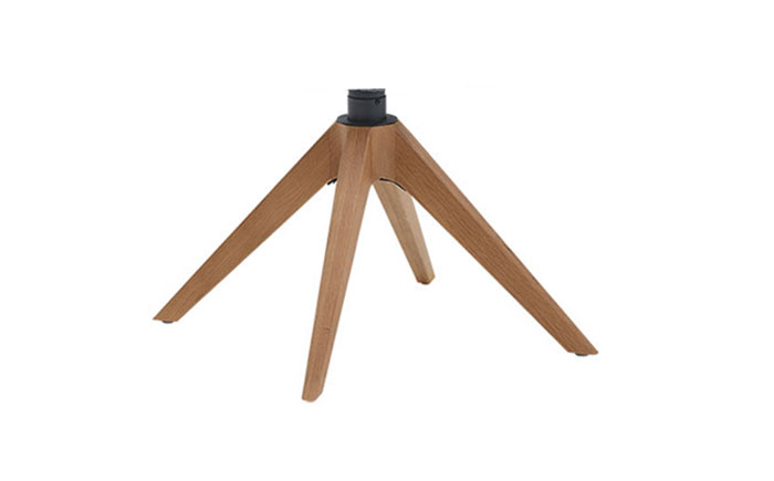 Hartmann Möbel - Stuhlgestell H3 - Holzgestell Stativform Vier-Fuß Holzgestell in Stativform - Vier nach oben zulaufende Holzfüße.