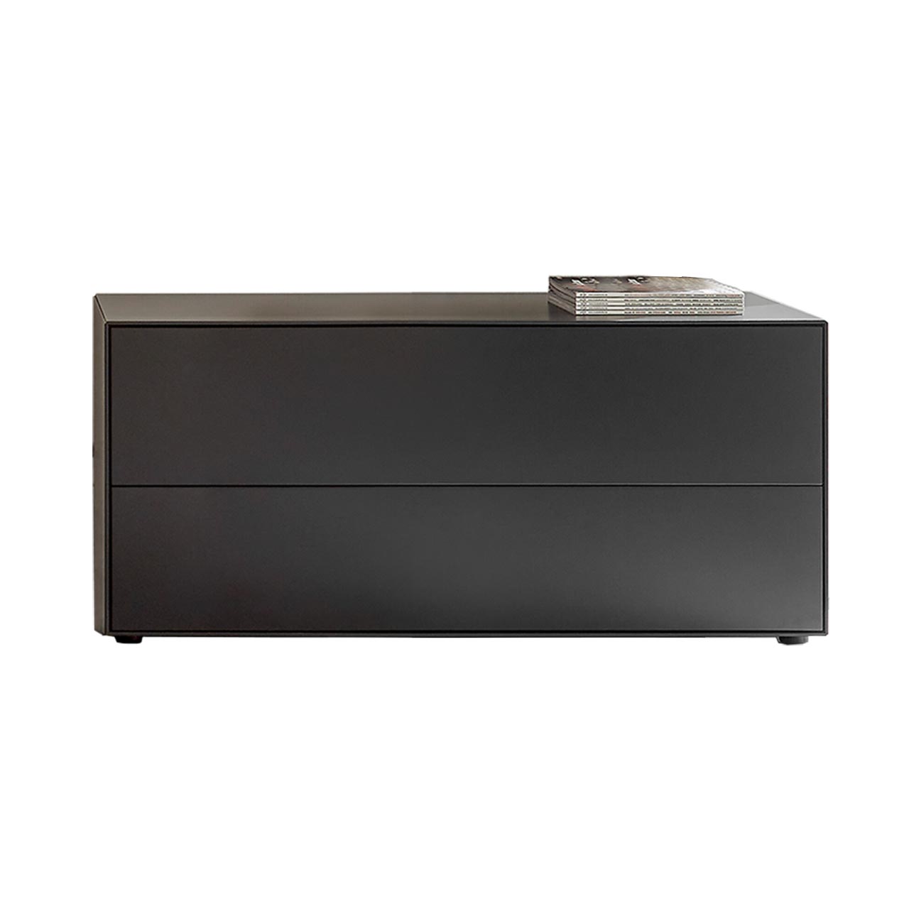 Hartmann SELINO - Lowboard 8560-3121 Modernes Lowboard aus massiver Birke anthrazit lackiert mit Schubkasten und Klappe.