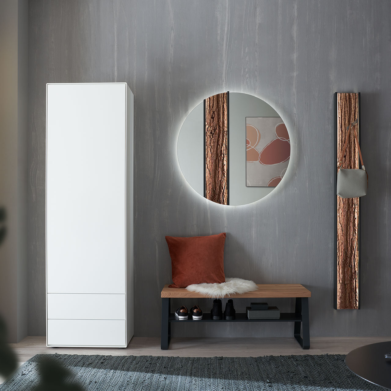 Hartmann SALVO - Garderobe 8550G Nr. V104R - mit Baumrinde