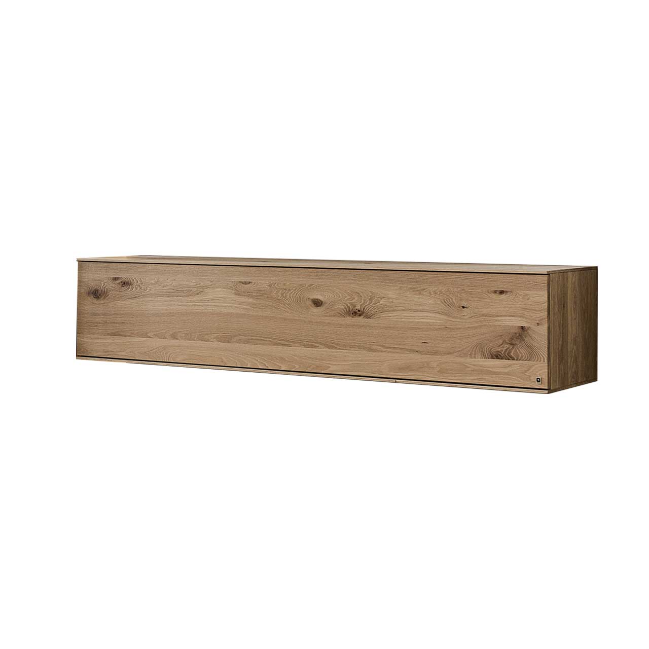 LINEA Leonardo Living - Hänge-Lowboard 8540-2171 Schlichtes Hängelowboard aus massiver Kerneiche Natur mit einer Klappe.