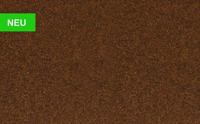 Hartmann Möbel - Bezug Stoff Nr. 65B Rust für Stühle und Sitzbänke Farb-Kachel mit gleichmäßig strukturierter Oberfläche in leicht dunklem Rostrot – Stoff Nr. 65B – dezent und weich texturiert, zur Bezugsauswahl für alle Stühle und Bänke der Möbelmarke Hartmann.
