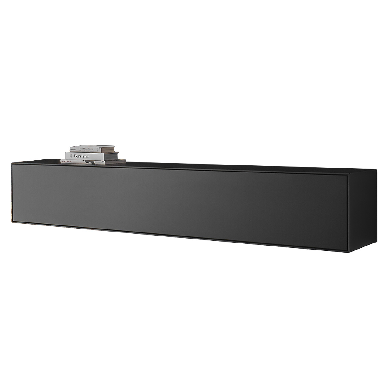 Hartmann SELINO - Hängelowboard 8560-2191 Schlichtes Hängelowboard aus massiver Birke in Anthrazit mit Klappe.