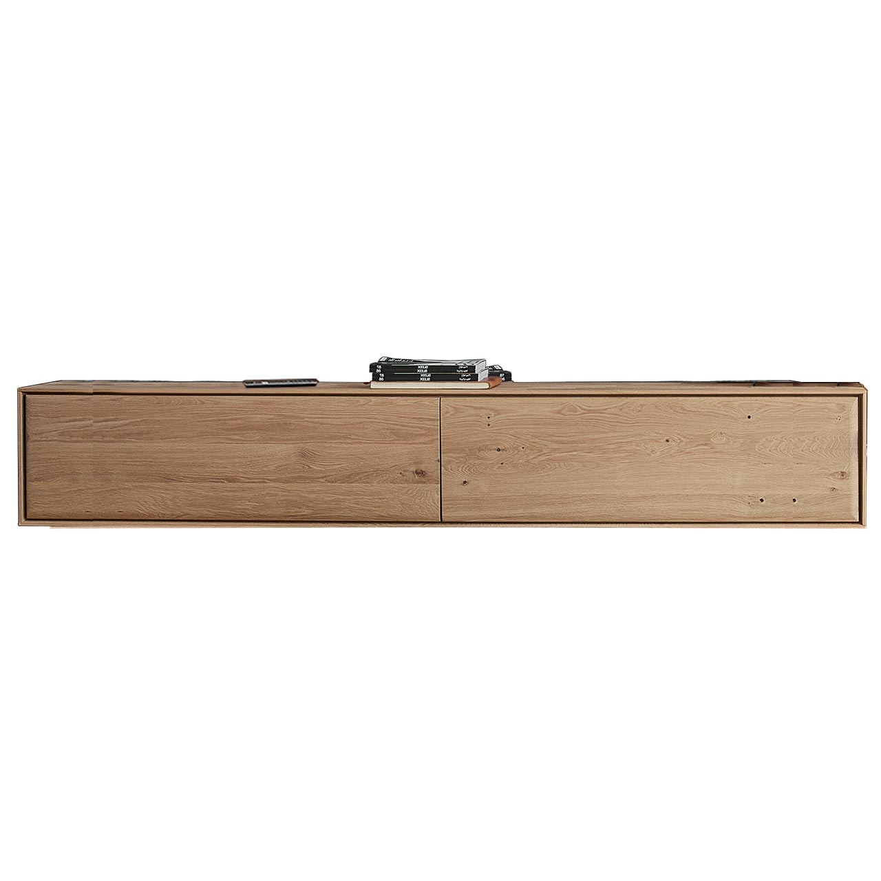 Hartmann VALA - Hängelowboard 8640-2221 - Kerneiche Natur Modernes Hängelowboard aus massiver Kerneiche Natur mit zwei Holzklappen - Breite 220cm