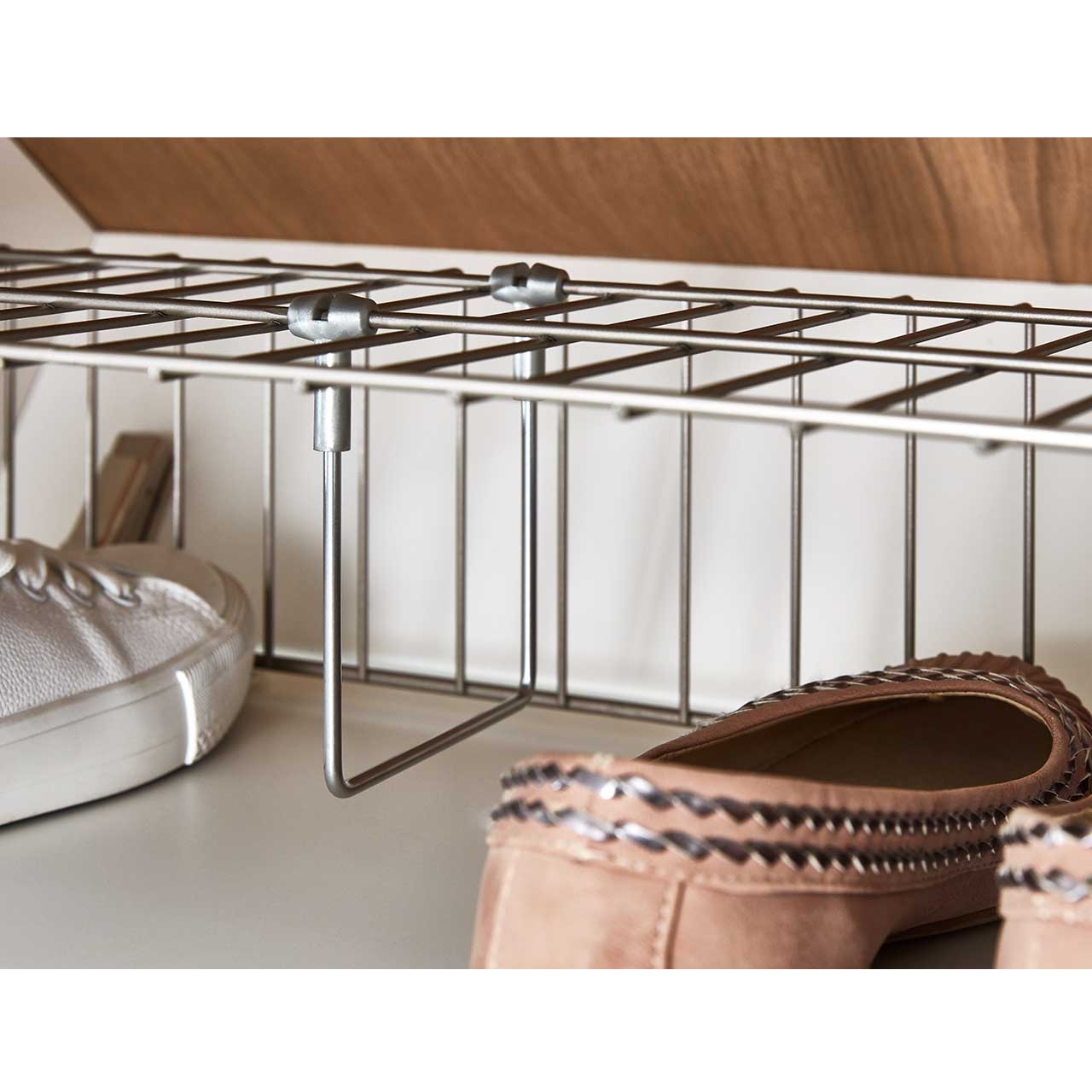 Hartmann CAYA Garderoben - Trennbügel 7140-8009 Praktischer Schuh-Trennungsbügel aus silberfarbenem Metall für CAYA Schuhkipper.