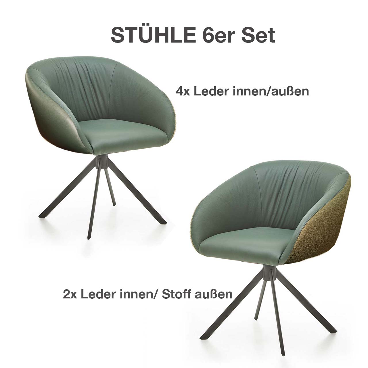 Hartmann ALVA - Stühle 3110W-1658 - 6er Set - Sale