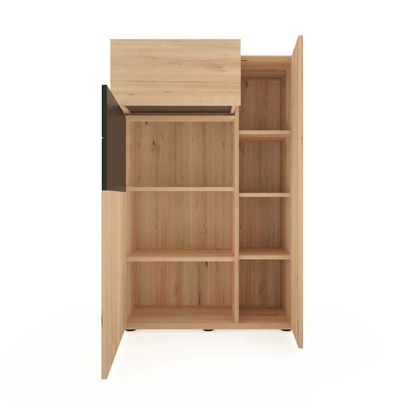 RUNA_8440-7141-li_stauraumschrank_furnplan_open_1280x1280 Hartmann Garderobe Runa - Stauraumschrank links 8440-7141 li. - offen
