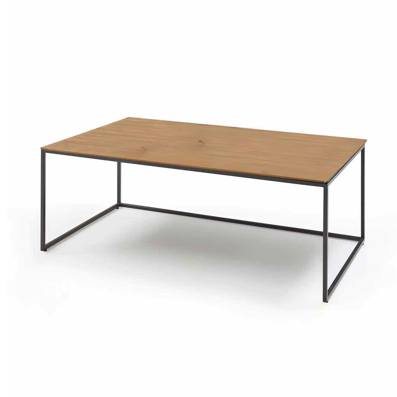 Hartmann SELINO - Couchtisch 8560-1421 Minimalistischer Couchtisch mit rechteckiger Holztischplatte und filigranem Metallgestell in Anthrazit.