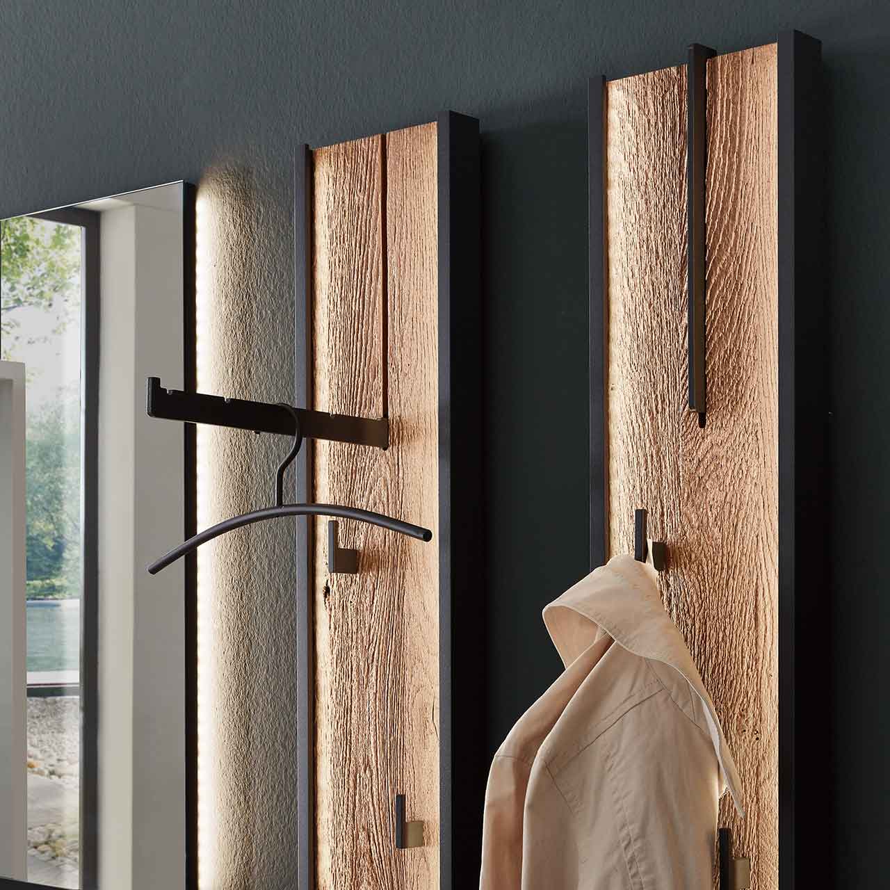 Velko-7240G-5021_Wandgarderobe_detail Hartmann VELKO - Garderobe 7240G Nr. 116 inkl. Beleuchtung