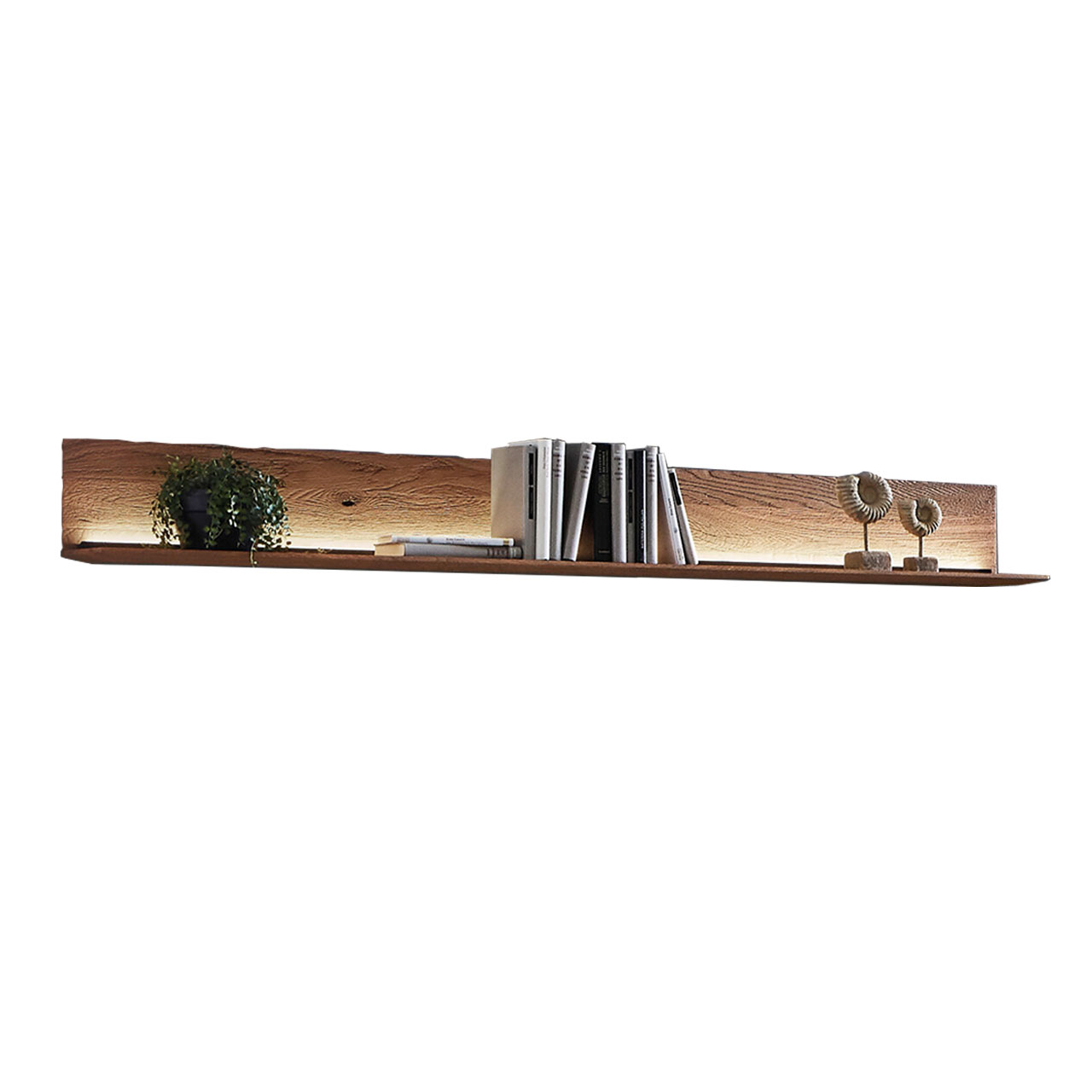 hartmann_BENJO_7220W-1181_wandpaneel Wandregal aus massiver Kerneiche mit Beleuchtung