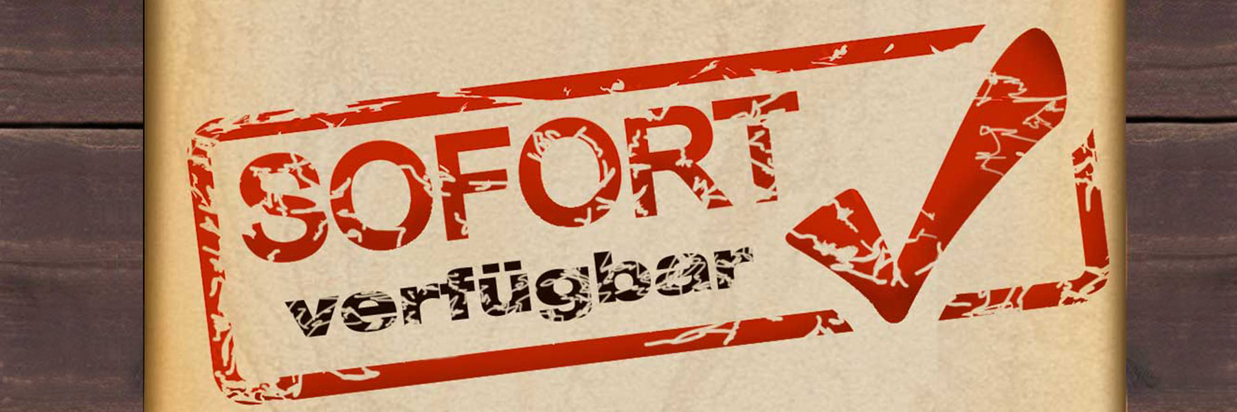 Hartmann Möbel - Kategorie SOFORT VERFÜGBAR - Wohnmöbel direkt ab Lager Sofort verfügbare Möbel der Marke Hartmann: LAGERWARE Banner für sofort verfügbare Wohnwände und Möbel ab Lager. Das Wort SOFORT VERFÜGBAR in grasgrün auf milchfarbigem Hintergrund mit abgebildeter Massivholz Wohnwand.