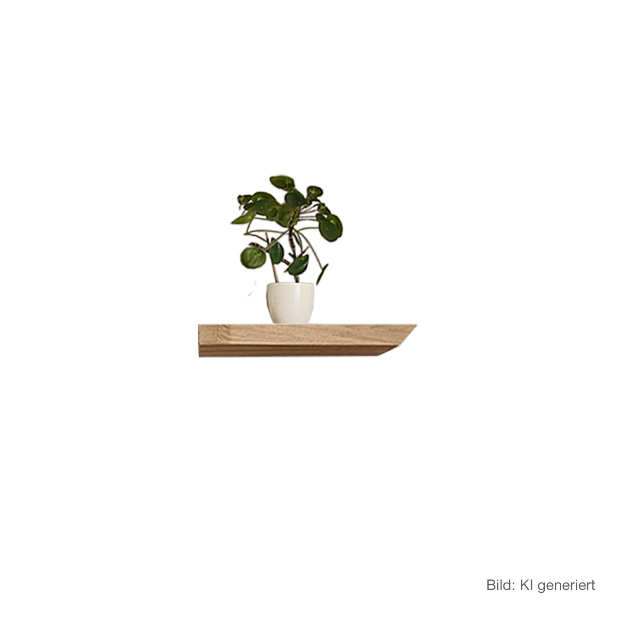 Hartmann Möbel SVEA - Wandboard 8660-1059 - Kerneiche Natur mit Riffholzoberfläche Kurzes Wandboard aus massivem Riffholz im asymmetrischem Design, von rechts nach links schmaler werdend - Gesamtbreite 47cm.