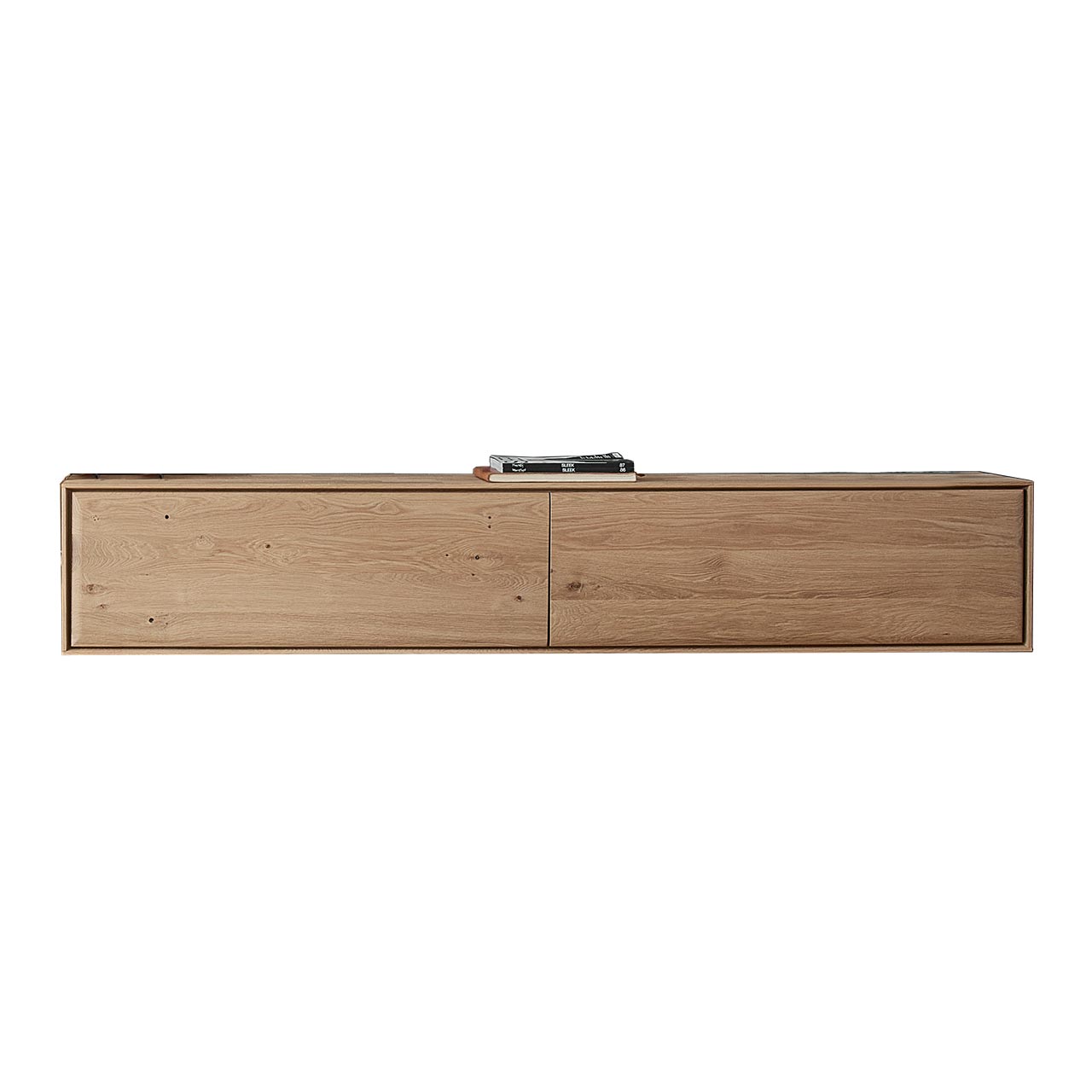 Hartmann VALA - Hängelowboard 8640-2201 - Kerneiche Natur Modernes Hängelowboard aus massiver Kerneiche Natur mit zwei Holzklappen - Breite 200cm