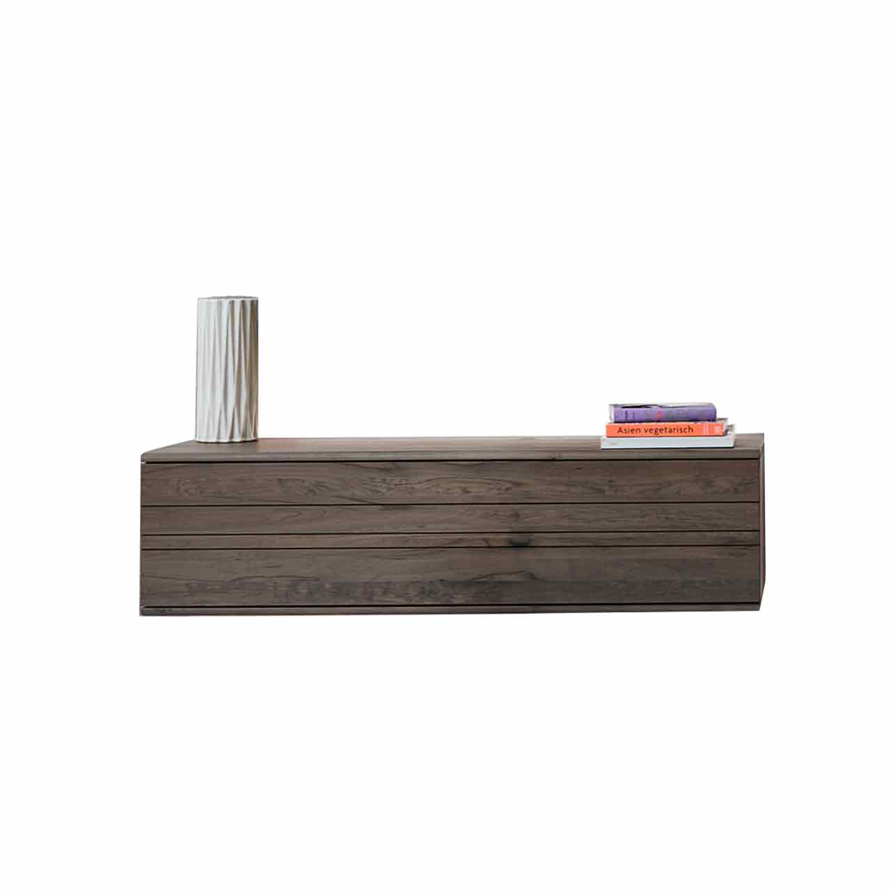 Hartmann AUDRA - Hängelowboard 5610-2115 - Altholzbuche Uyaa Modernes Hängelowboard aus massiver dunkelbrauner Altholzbuche Uyaa mit edler, sichtbarer Holzmaserung.