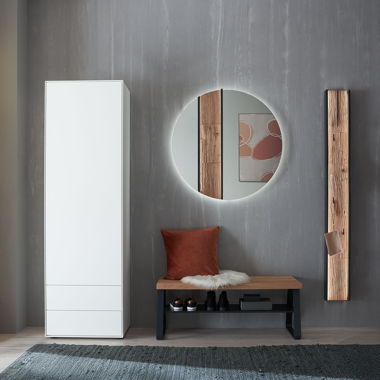 Hartmann SALVO - Garderobe 8550G Nr. V104S - mit Spaltholz Hartmann SALVO - Garderobe 8550G Nr. V104S - mit Spaltholz