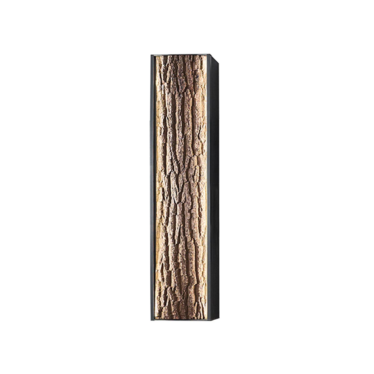 Hartmann RUNA - Hängeschrank 8410-6032 re. - Kerneiche Natur Anthrazit gebeizt und Baumrinde Moderner Hängeschrank aus massiver Kerneiche Natur Anthrazit gebeizt mit beleuchteter Holztür mit echtem Rinden-Akzent.